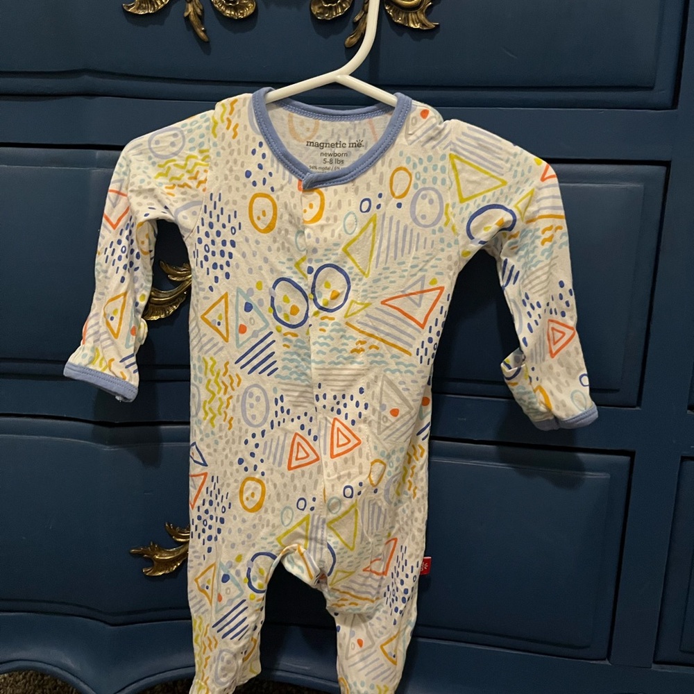 Magnetic Me Geometric Patterned Kids Footie